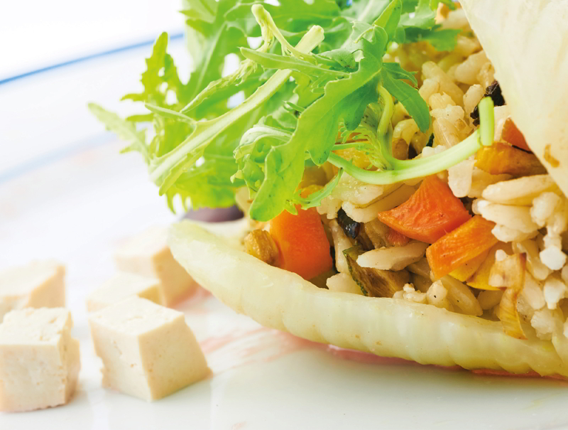 Basmati integrale con finocchi e altre verdure basmati integrale