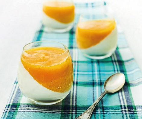 Panna cotta al mango panna cotta al mango