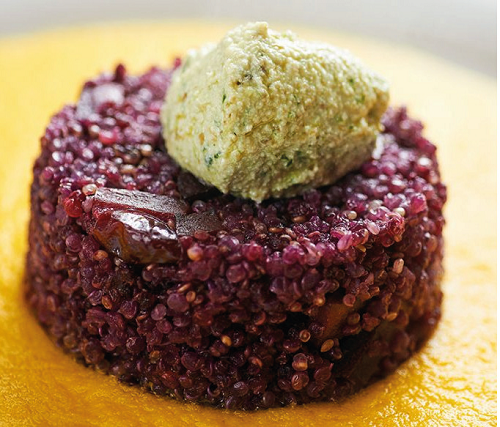 Quinoa alle carote viola e gialle Quinoa alle carote