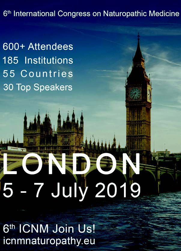 Medicina Naturopatica a congresso – 5/7 luglio, Londra Congresso Internazionale Medicina Naturopatica