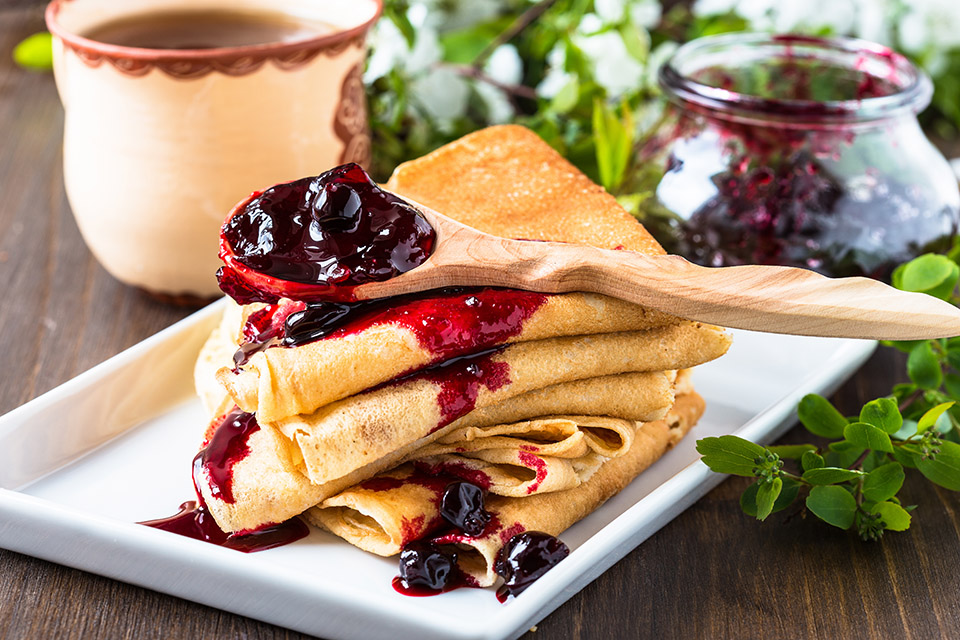 Crepes per una colazione nutriente