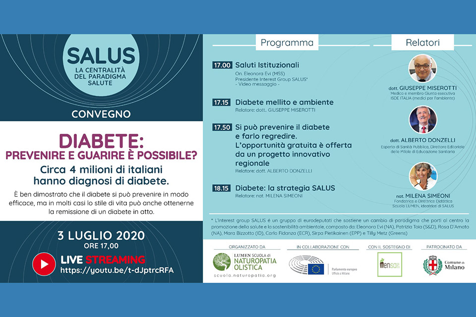 Diabete: prevenire e guarire è possibile? – 3 luglio, live streaming