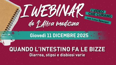 Registrazione Webinar - "Quando l’intestino fa le bizze" - Giovedì 11 dicembre 2025