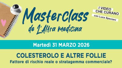 Registrazione Masterclass - "Colesterolo e altre follie" - Martedì 31 marzo 2026